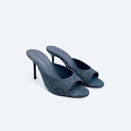Schutz Mules Denim