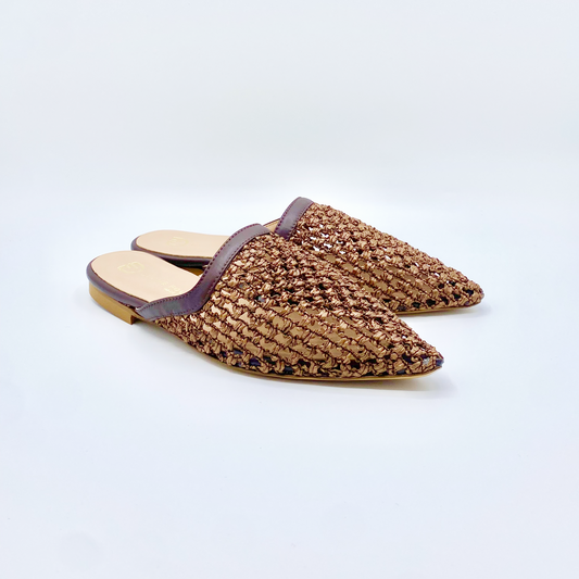 Divine Follie Mules in Rafia