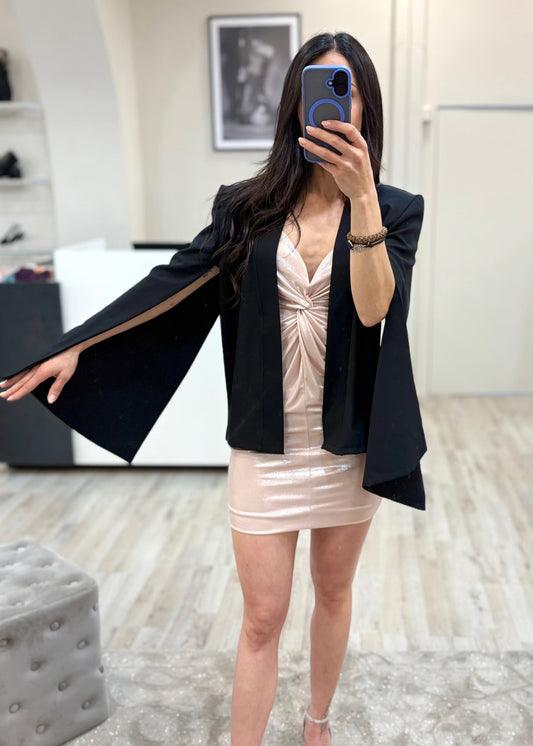 Giacca Cut Out Nera