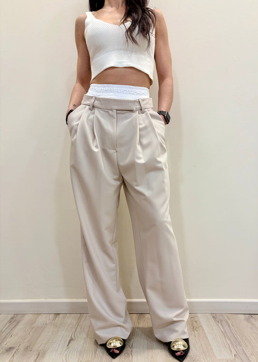 Pantalone Beige Pegeli