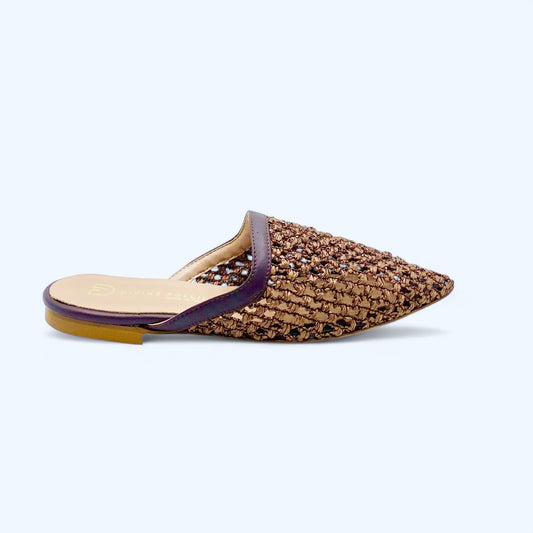 Divine Follie Mules in Rafia